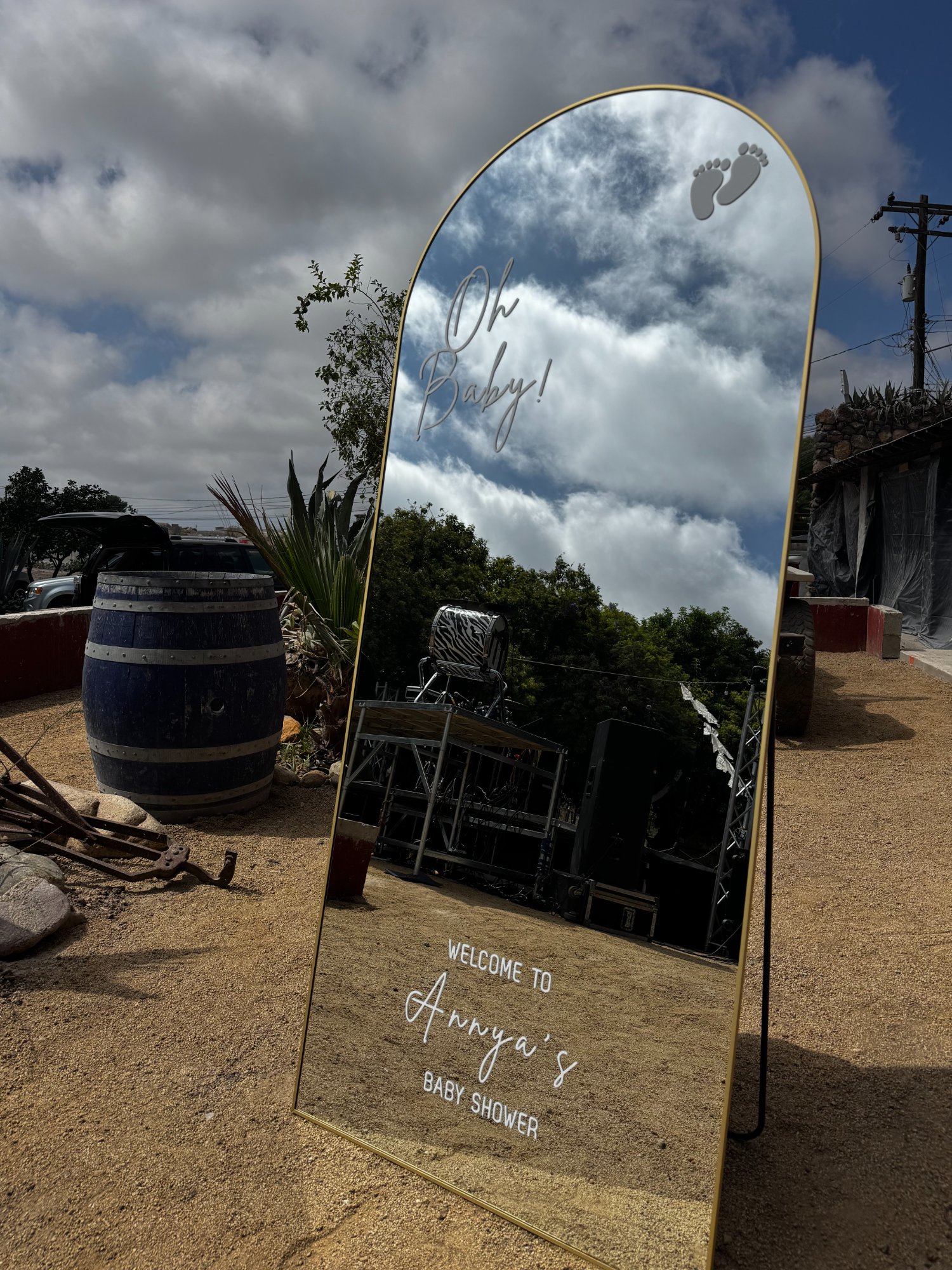 Espejo Annya Baby Shower